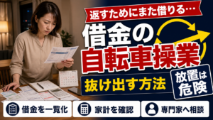 借金返済のために借金を繰り返している人へ｜自転車操業から抜け出す方法と相談先