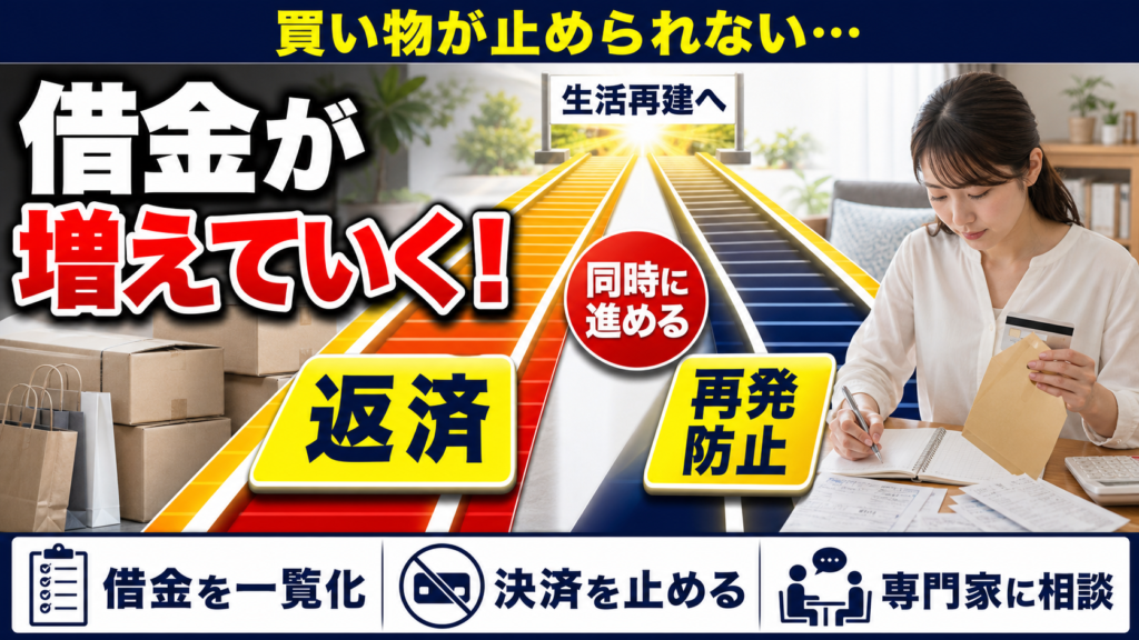 買い物依存で借金が増えた人へ｜返済と再発防止を同時に進める具体的な方法